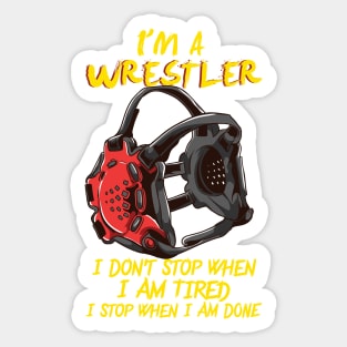 WRESTLING: I'm A Wrestler Gift Sticker